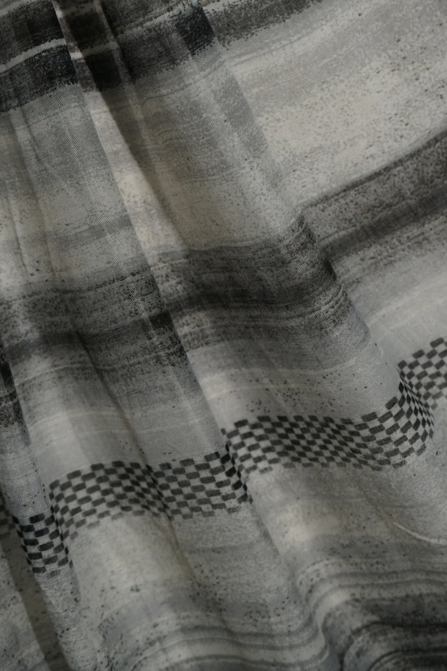 Urban Noir Printed Lawn - Shadow Lines