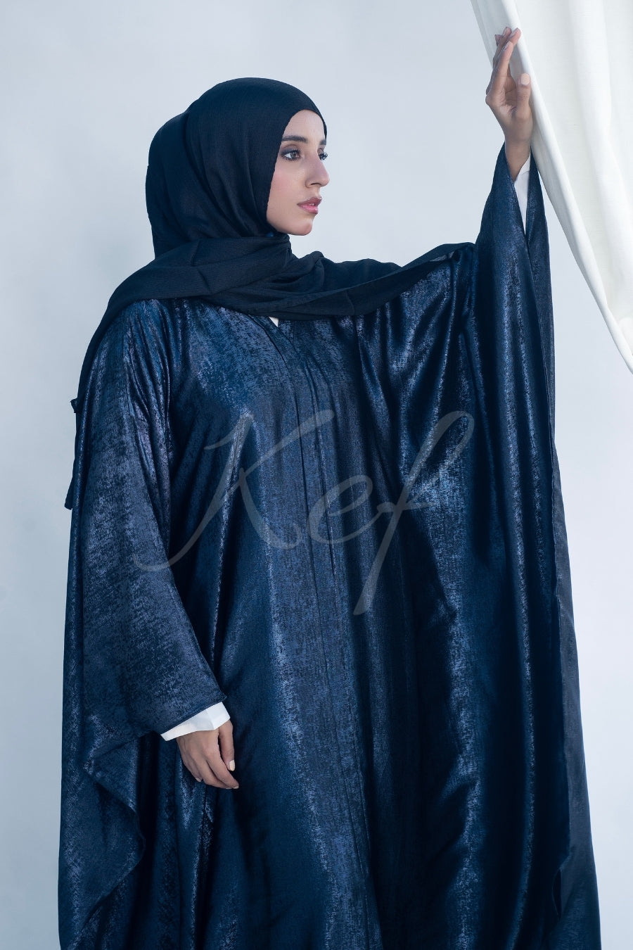 Metallic Black Kaftan