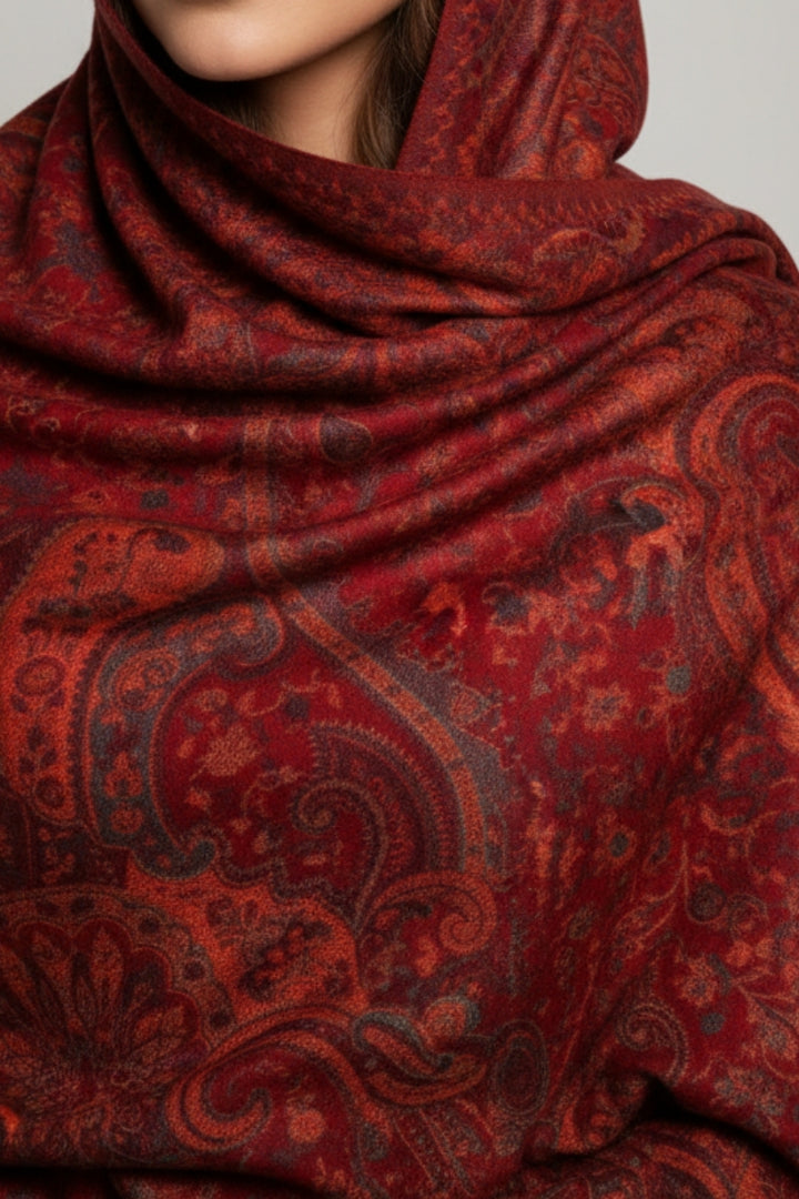 Printed Cashmere Nobel Hijab - Silen