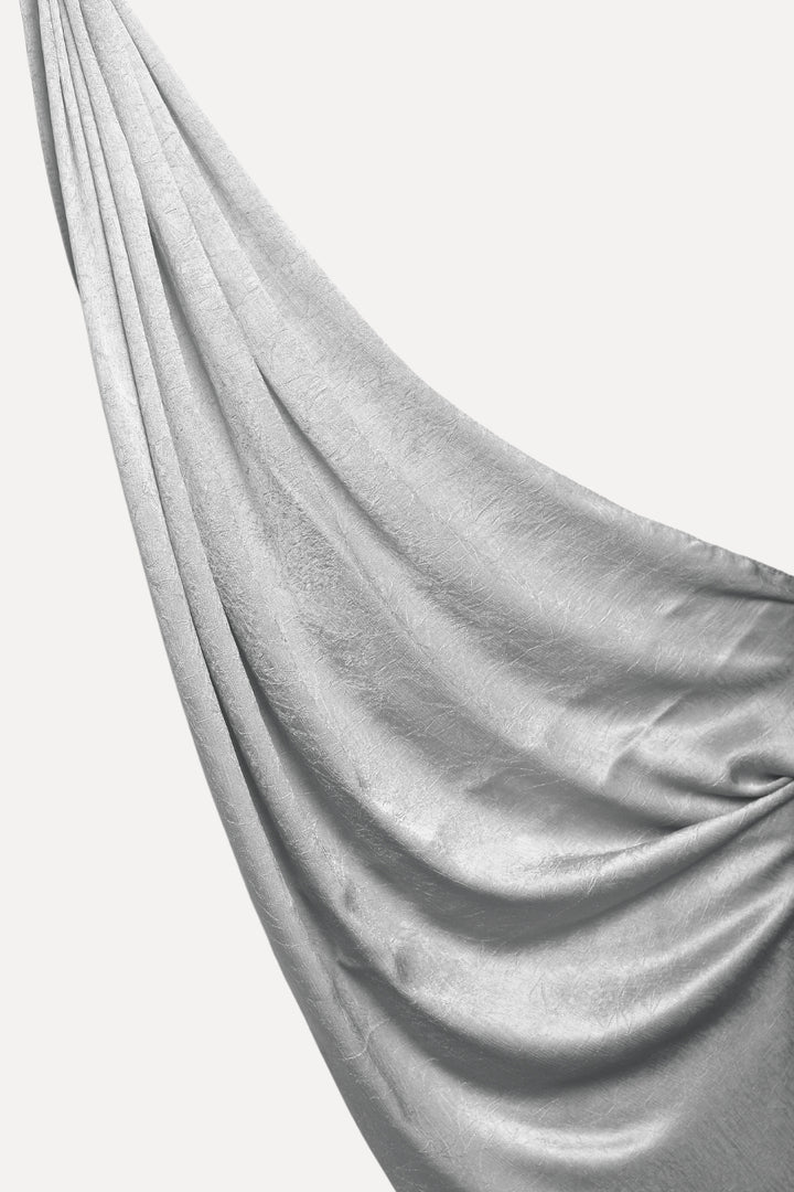 Crepe Textured Chiffon - Silver