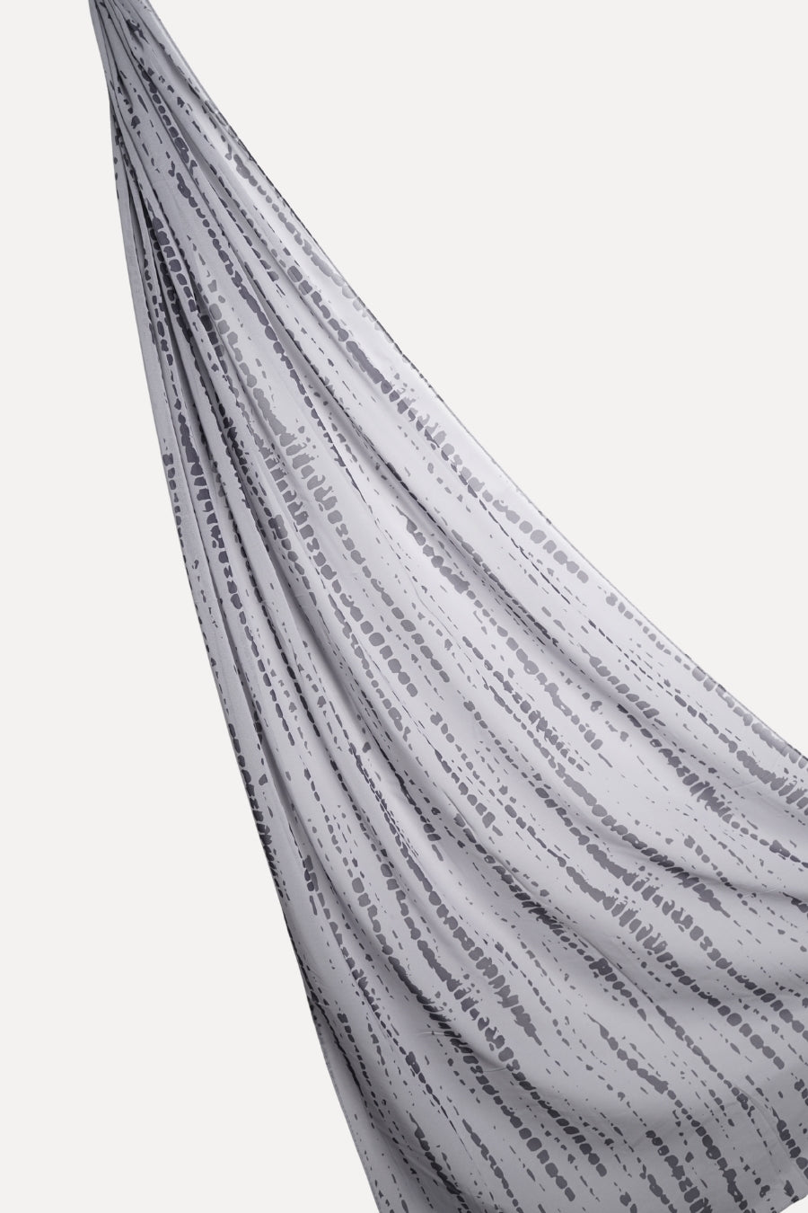 Tiedye Print Chiffon Hijab - Silver