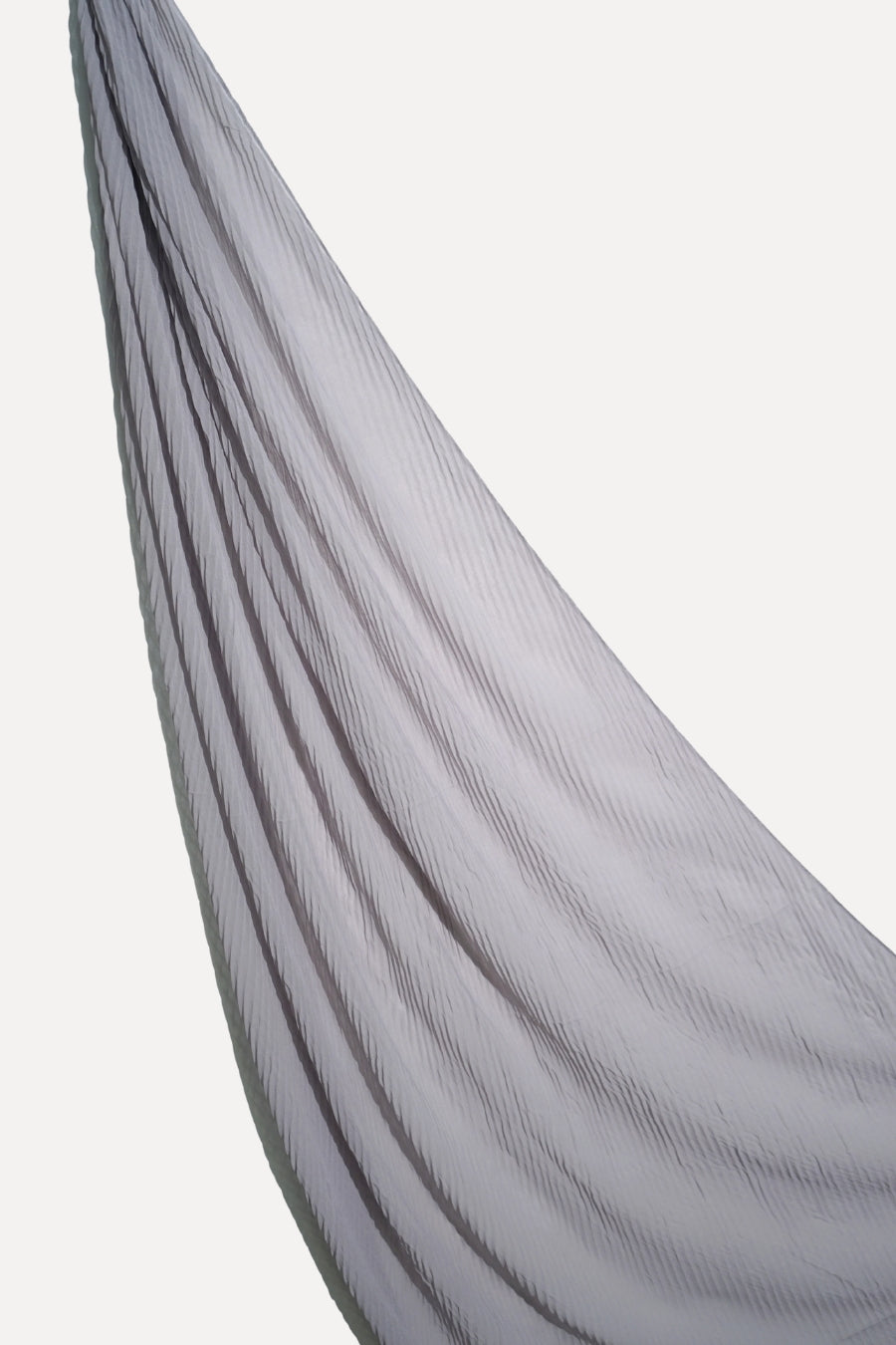 Crinkle Georgette Hijab - Silver