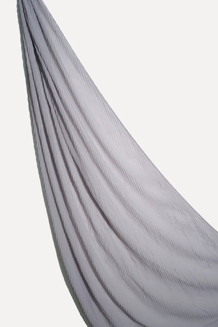 Crinkle Georgette Hijab - Silver