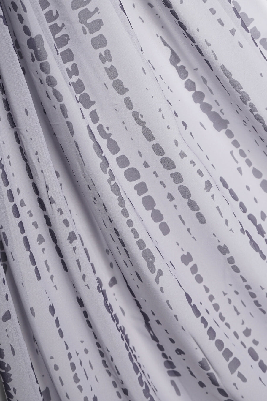 Tiedye Print Chiffon Hijab - Silver