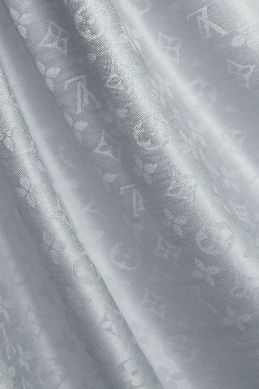 LV Cashmere Hijab -  Silver