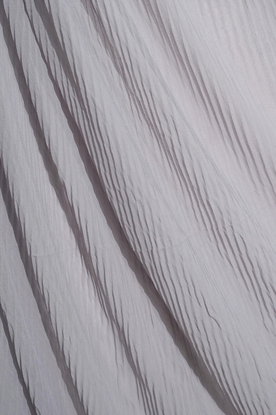 Crinkle Georgette Hijab - Silver