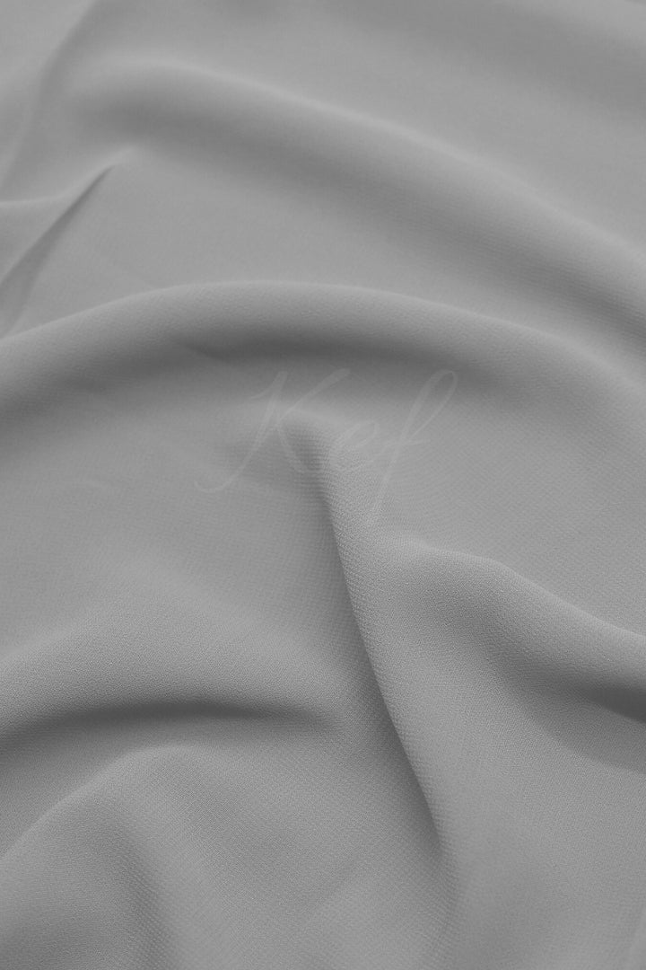 Georgette Hijab - Silver