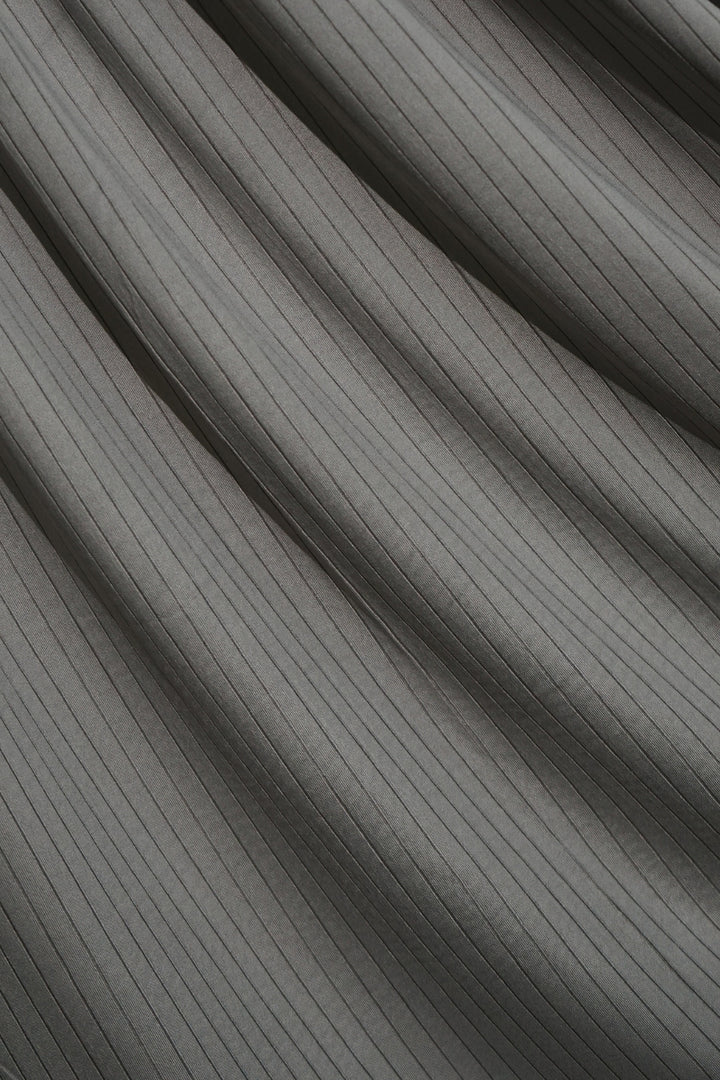 Linear Rib Jersey - Silver