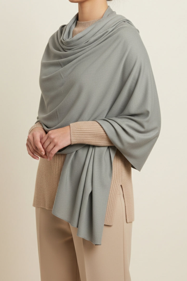 Winter Stole - Silver Grey