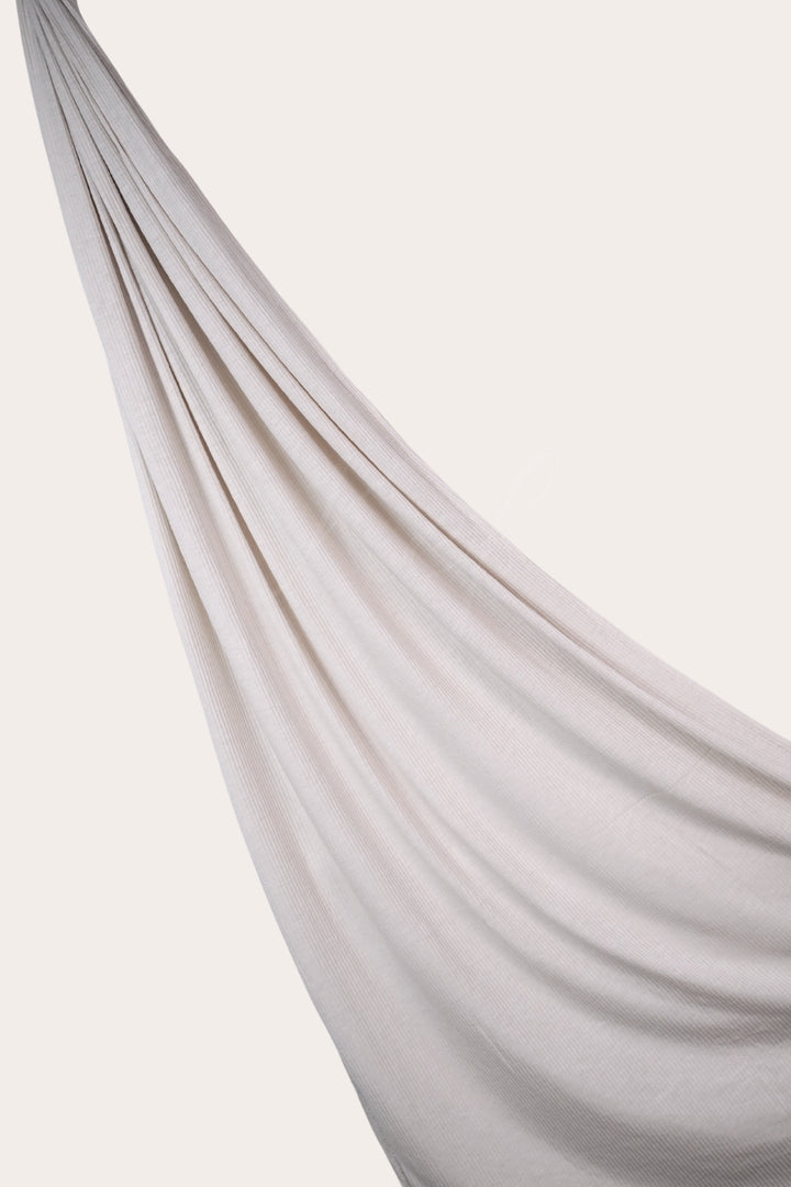 Ribbed Jersey Hijab - Skin
