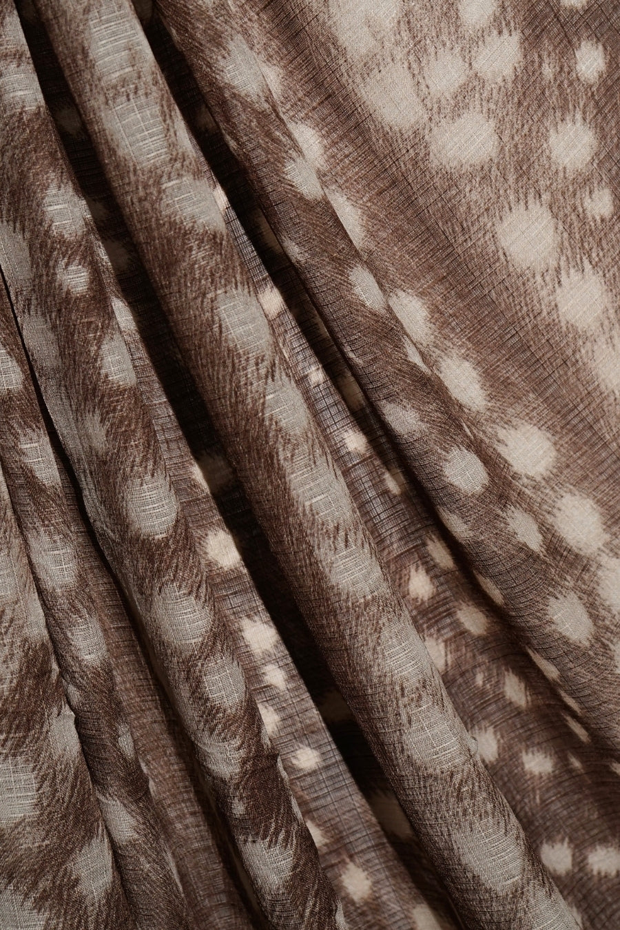 Deer Printed Lawn - Skinny Brown