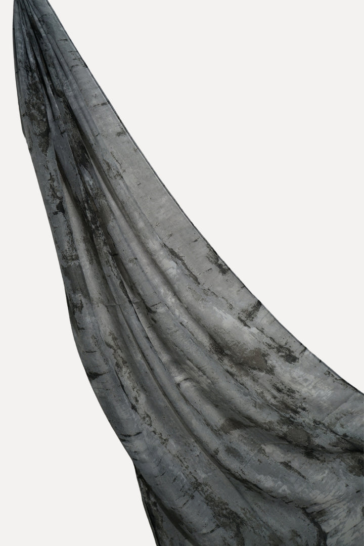 Urban Noir Printed Lawn - Smoked Marble