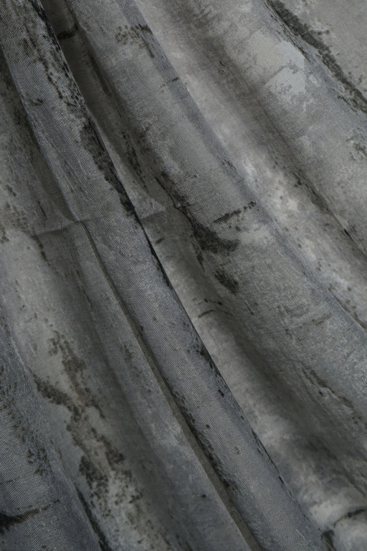 Urban Noir Printed Lawn - Smoked Marble