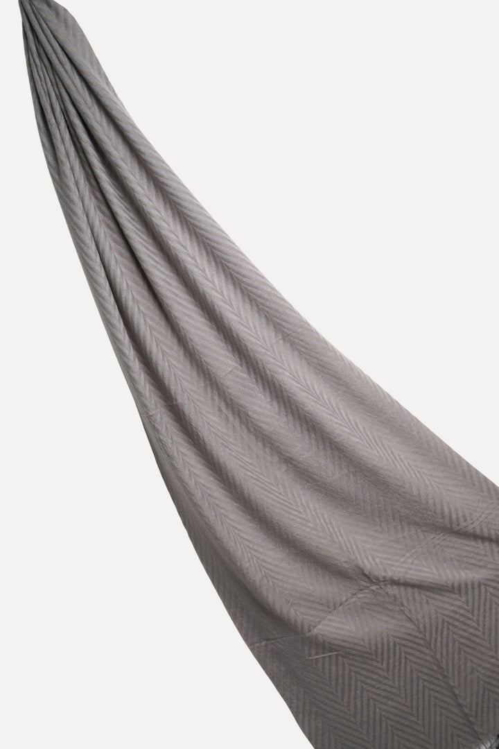 Patterned Cashmere - Smoky Grey