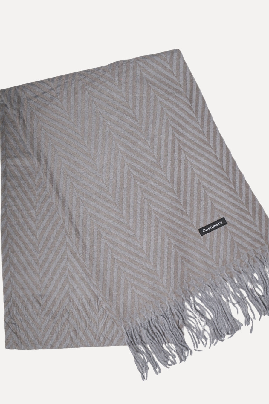 Patterned Cashmere - Smoky Grey
