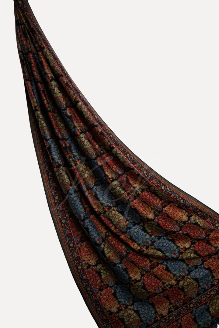Printed Cashmere Echo Hijab - Smoky Taupe