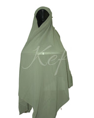 Instant Georgette with Cap - Soft Green