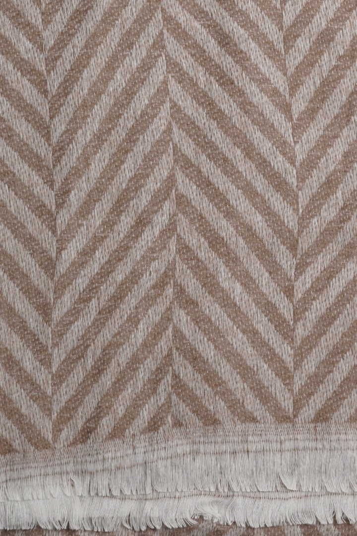 Classic Patterned Cashmere - Soft Mocha