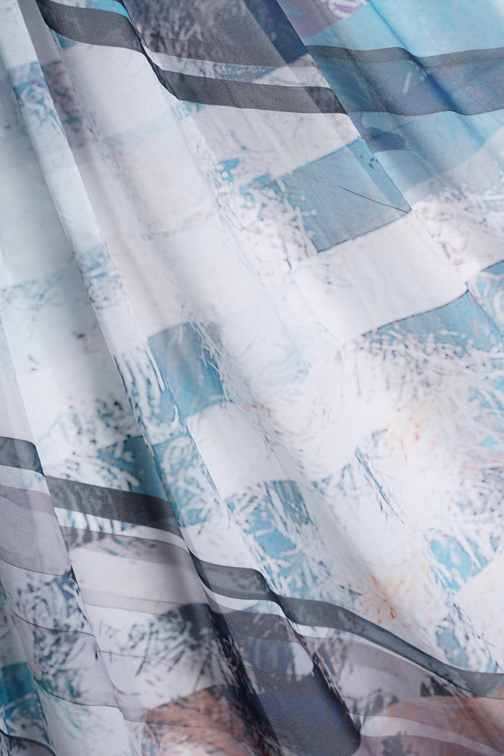 Printed Georgette Hijab - Soft Ombre