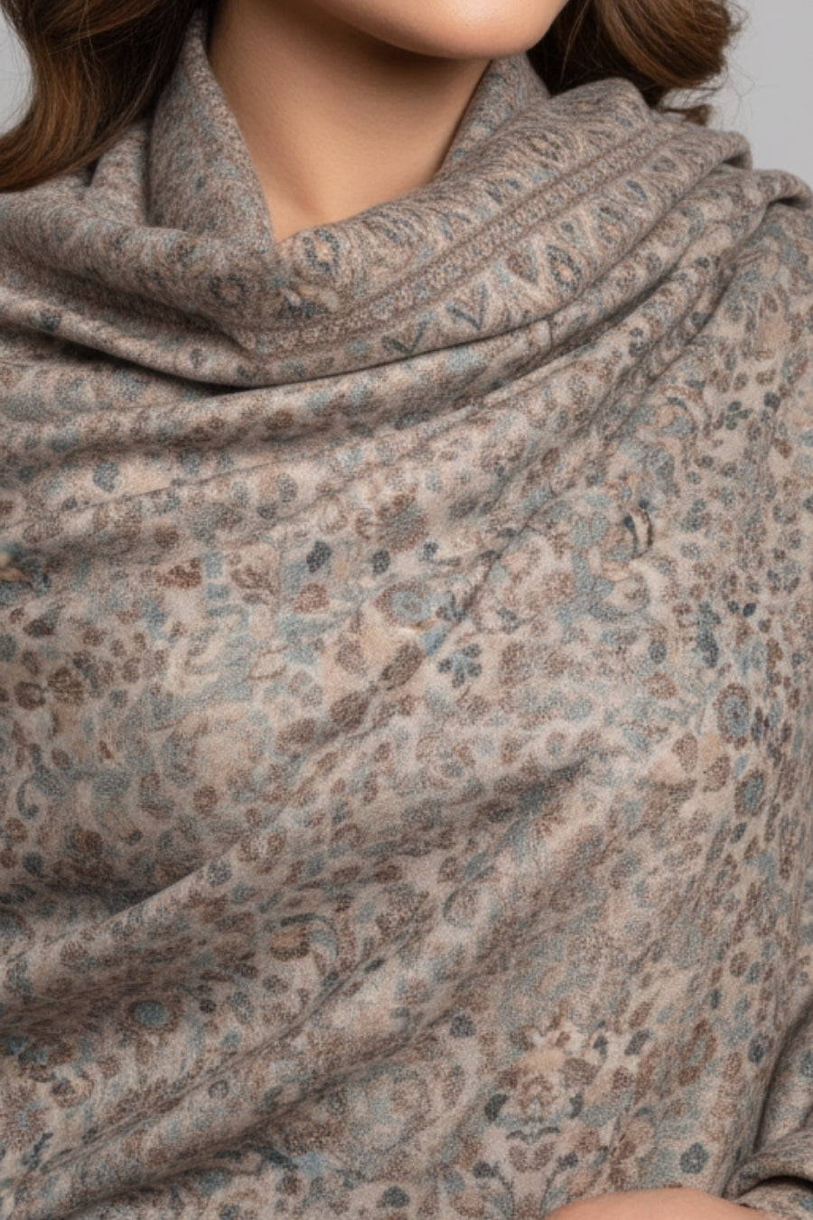 Printed Cashmere Memoir Hijab - Softly Styled