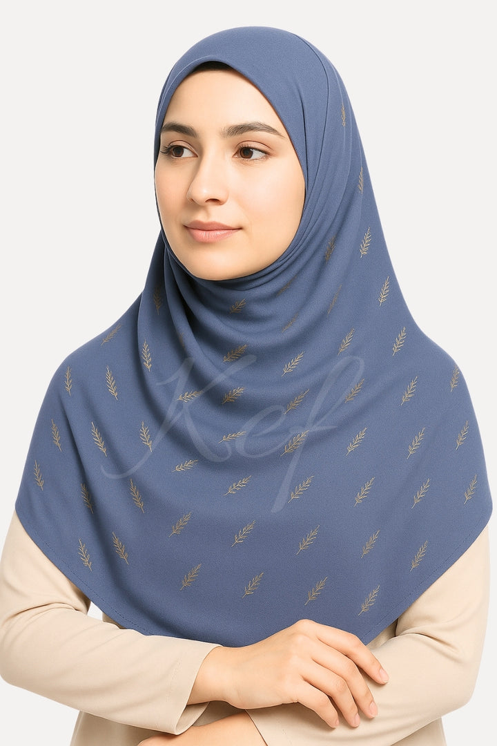 Willow Foil Lawn Hijab - Space Cadet