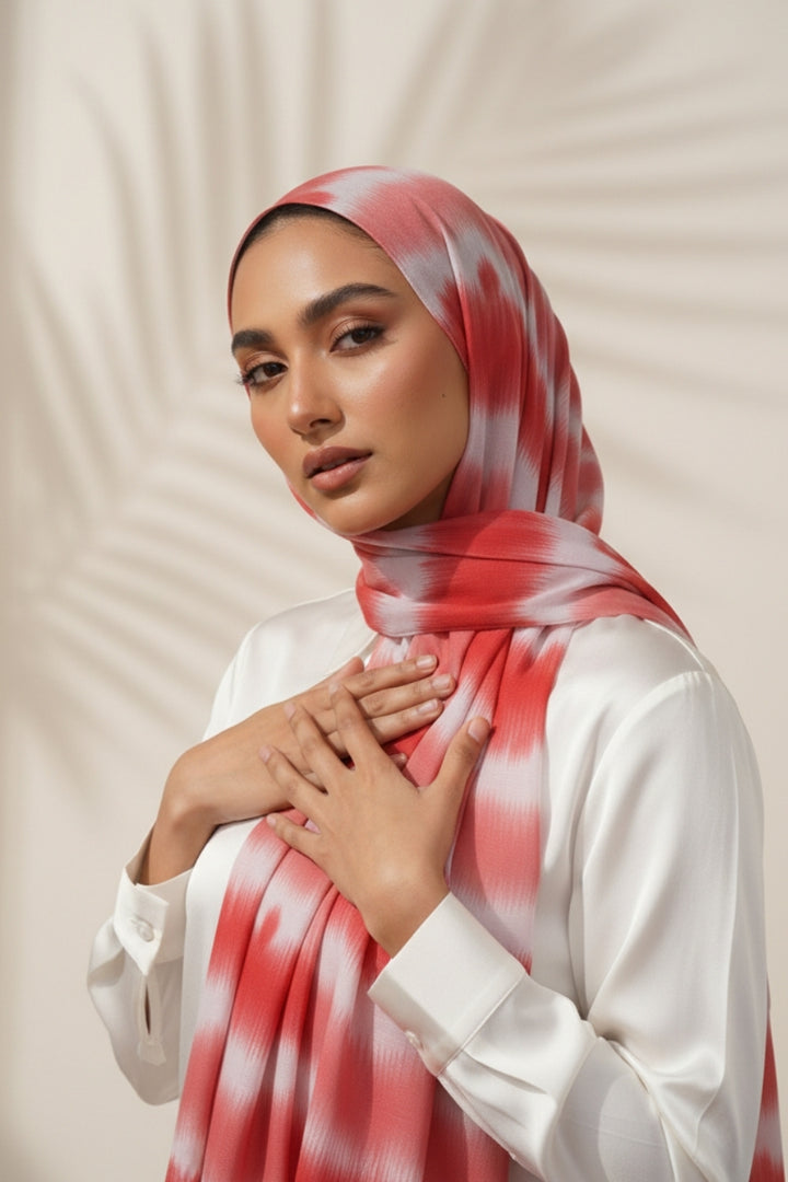 Printed Lawn  Tiedye - Spice Cloud