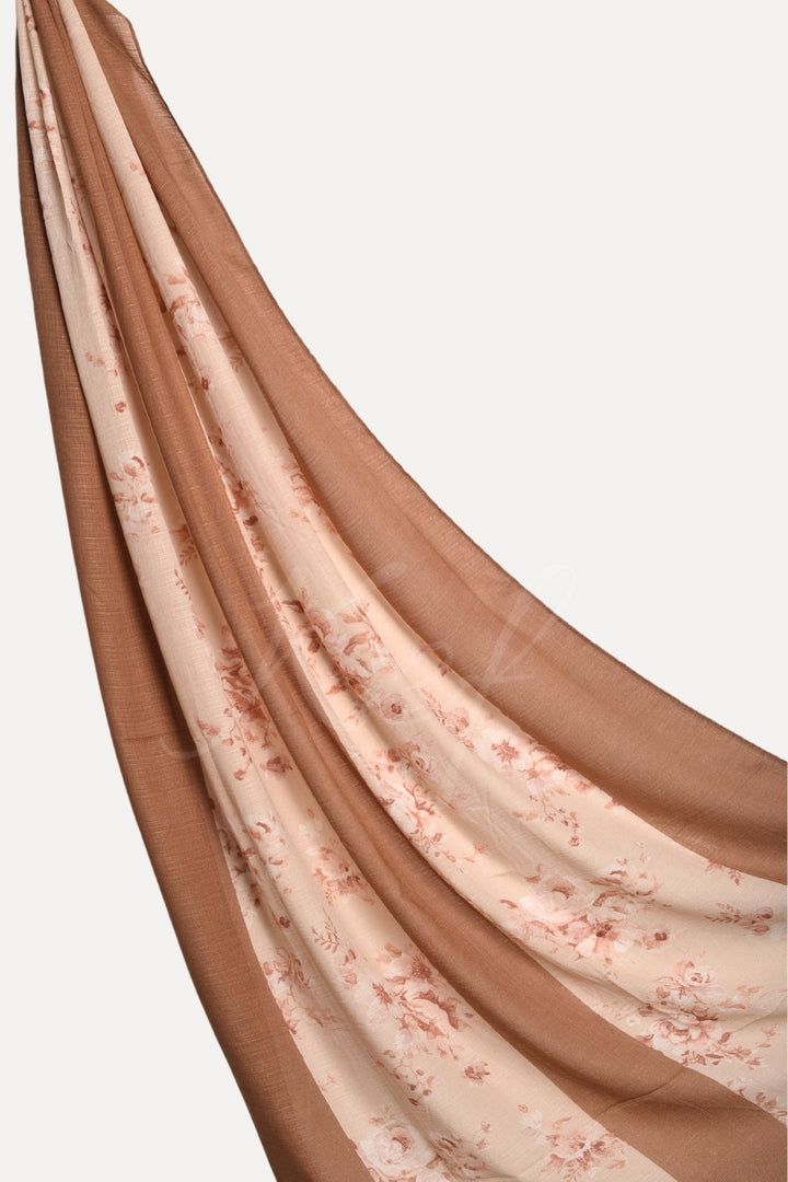 Striped Printed Lawn - Squash