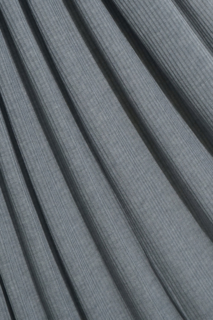 Textured Rib Jersey Hijab - Steel
