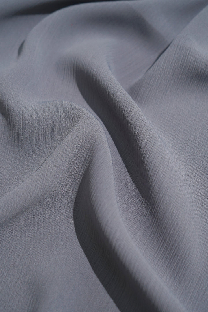 Textured Chiffon - Steel