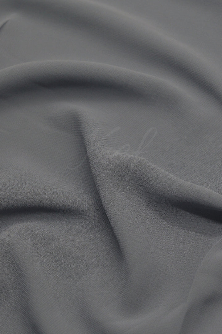 Georgette Hijab - Steel