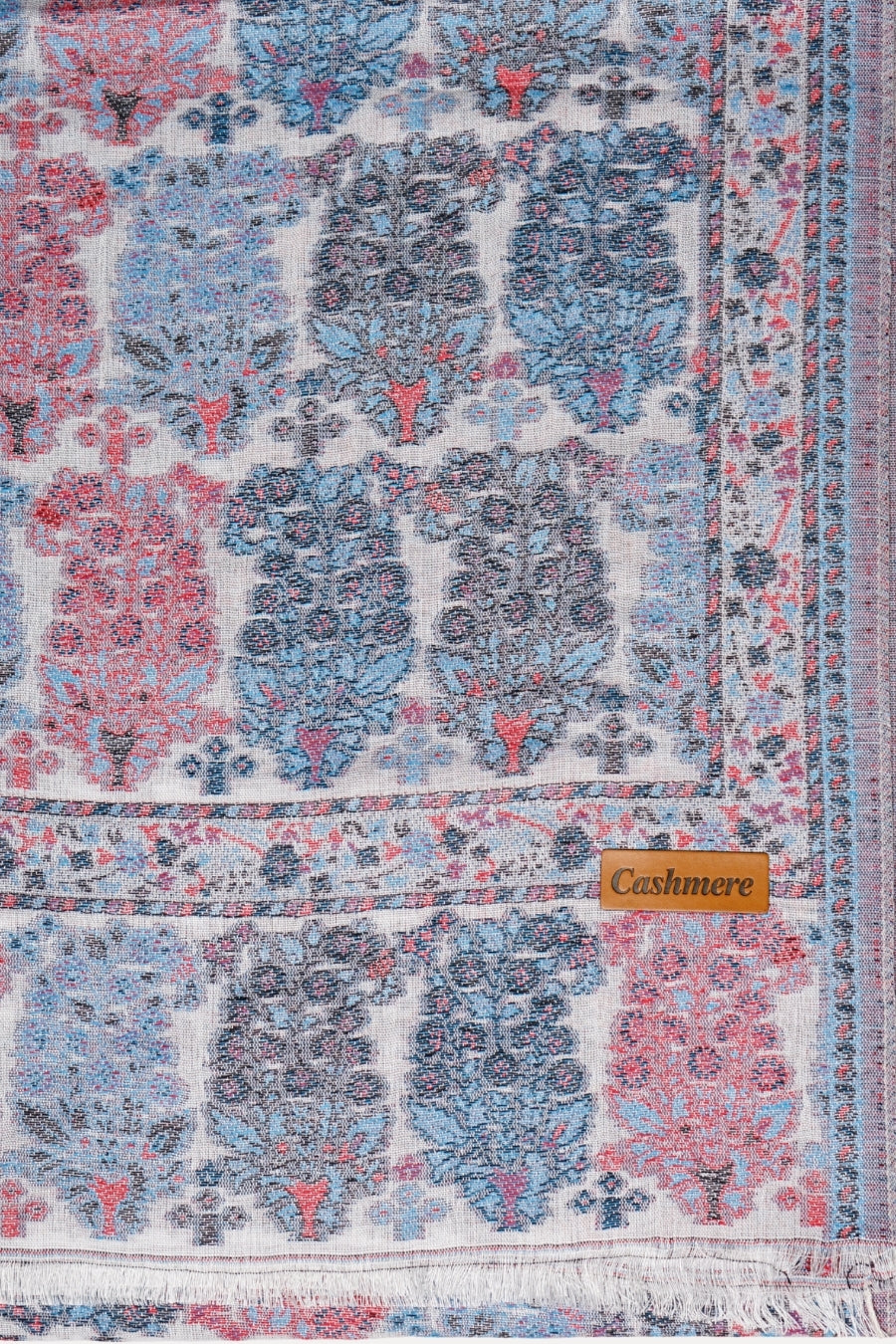 Printed Cashmere Echo Hijab - Steel Rose