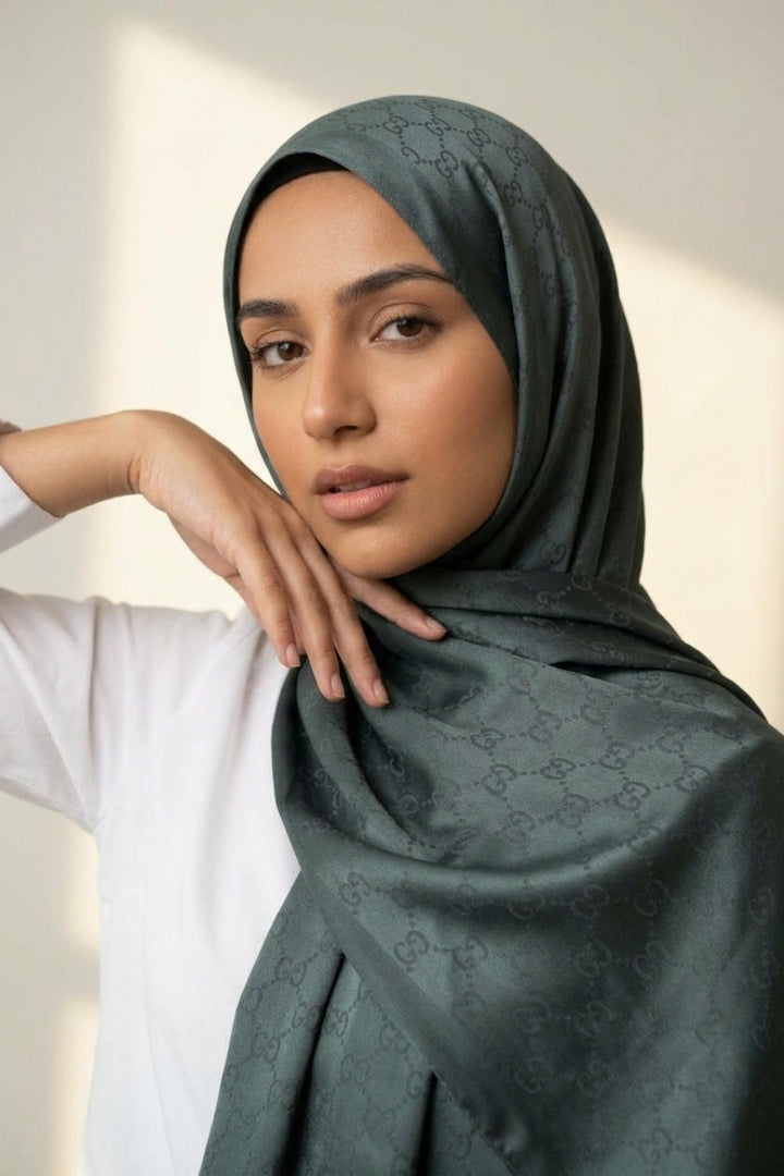 GC Cashmere Hijab -  Steel