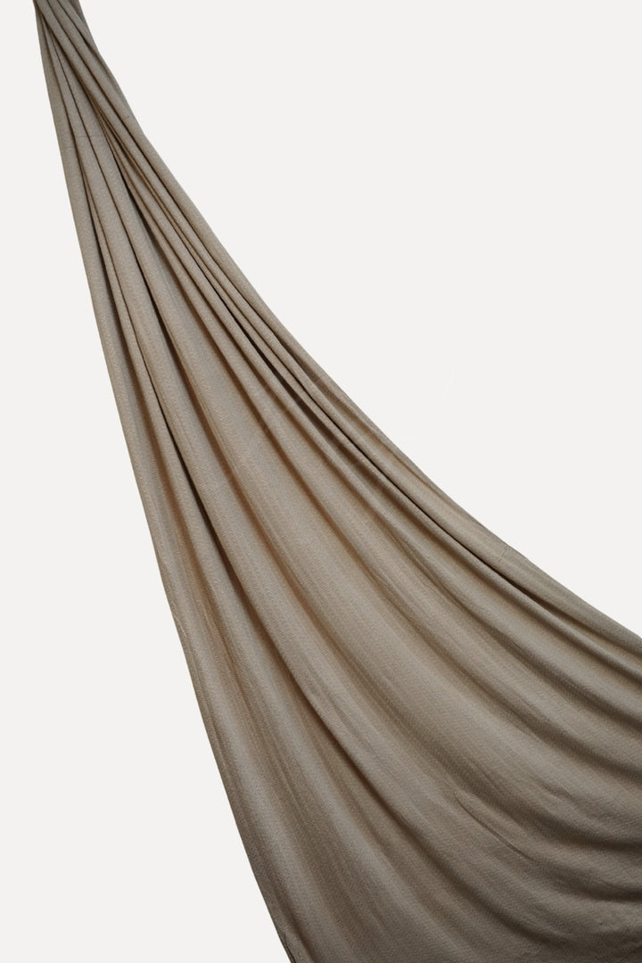 Subtle Weave Jersey Hijab - Taupe