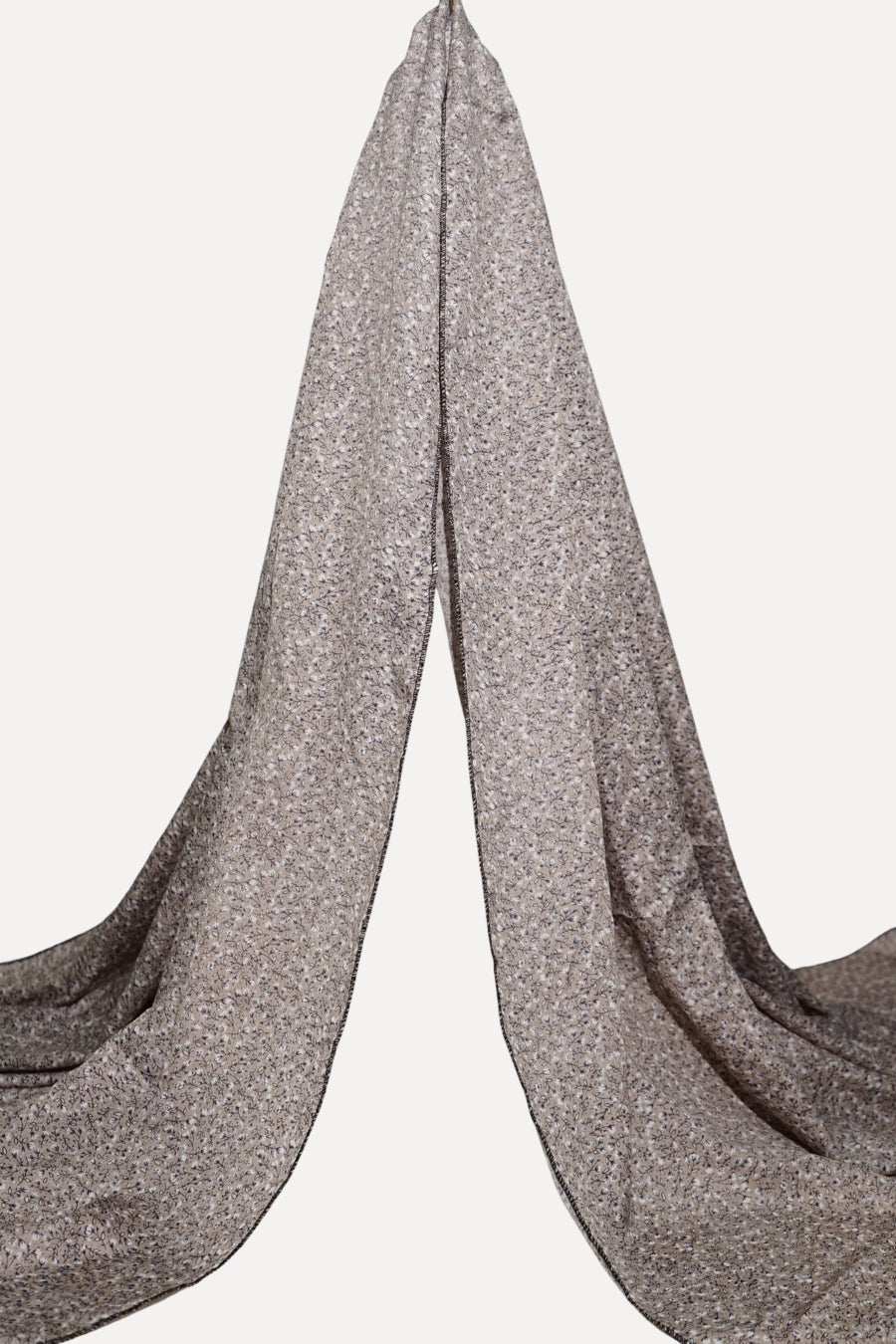 Namaz Chaddar - Taupe Floral (Rectangle)