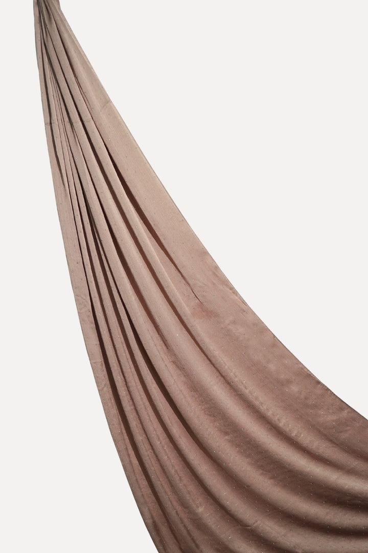 Dotted Matte Chiffon Hijab - Taupe