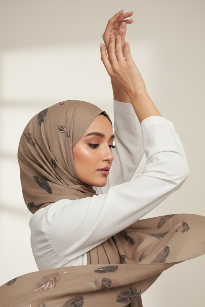 Bush Printed Lawn - Taupe