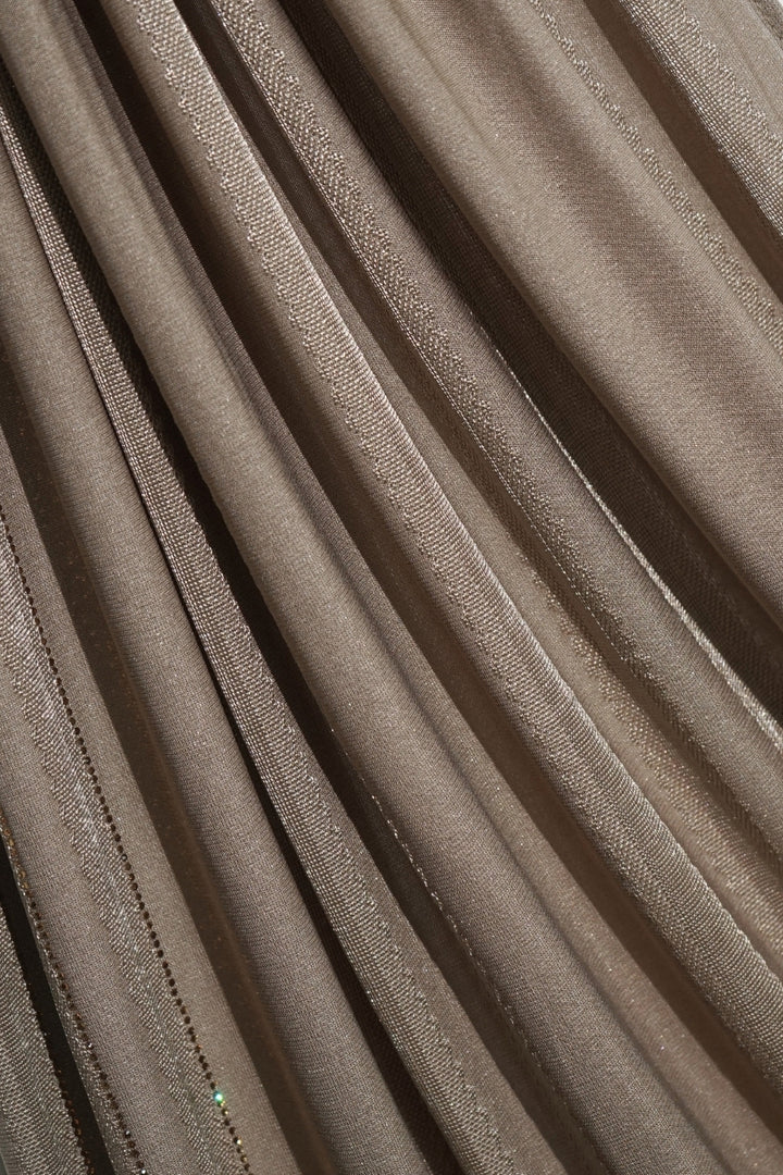 Stone Linear Jersey Hijab - Taupe