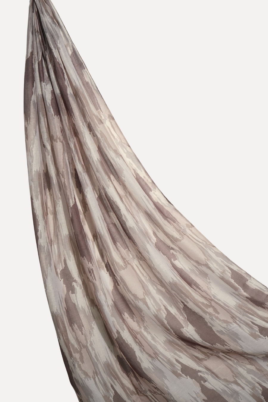 Printed Viscose Modal Hijab - Taupe Mirage