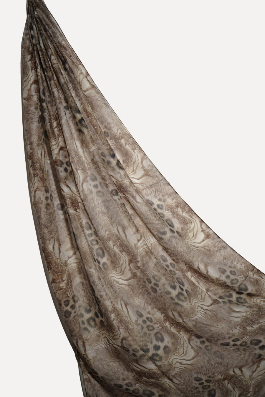 Safari Printed Lawn Hijab - Taupe Mosaic