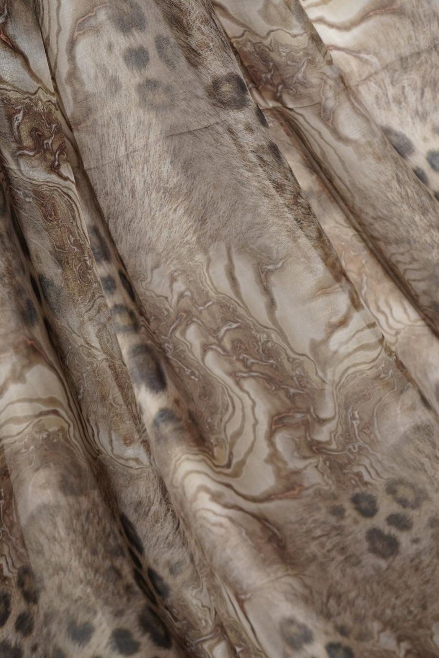 Safari Printed Lawn Hijab - Taupe Mosaic