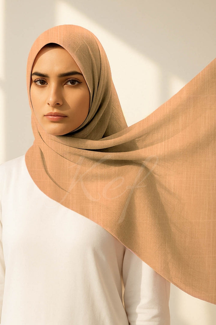 Turkish Lawn Hijab - Taupe