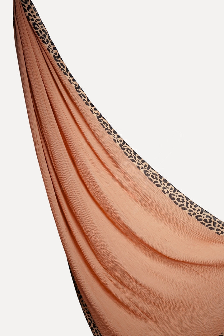 Pleated Crinkle Hijab - Tea