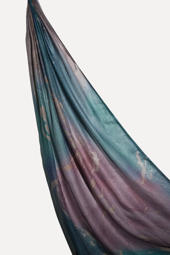 Printed Viscose Modal Hijab - Teal Dusk