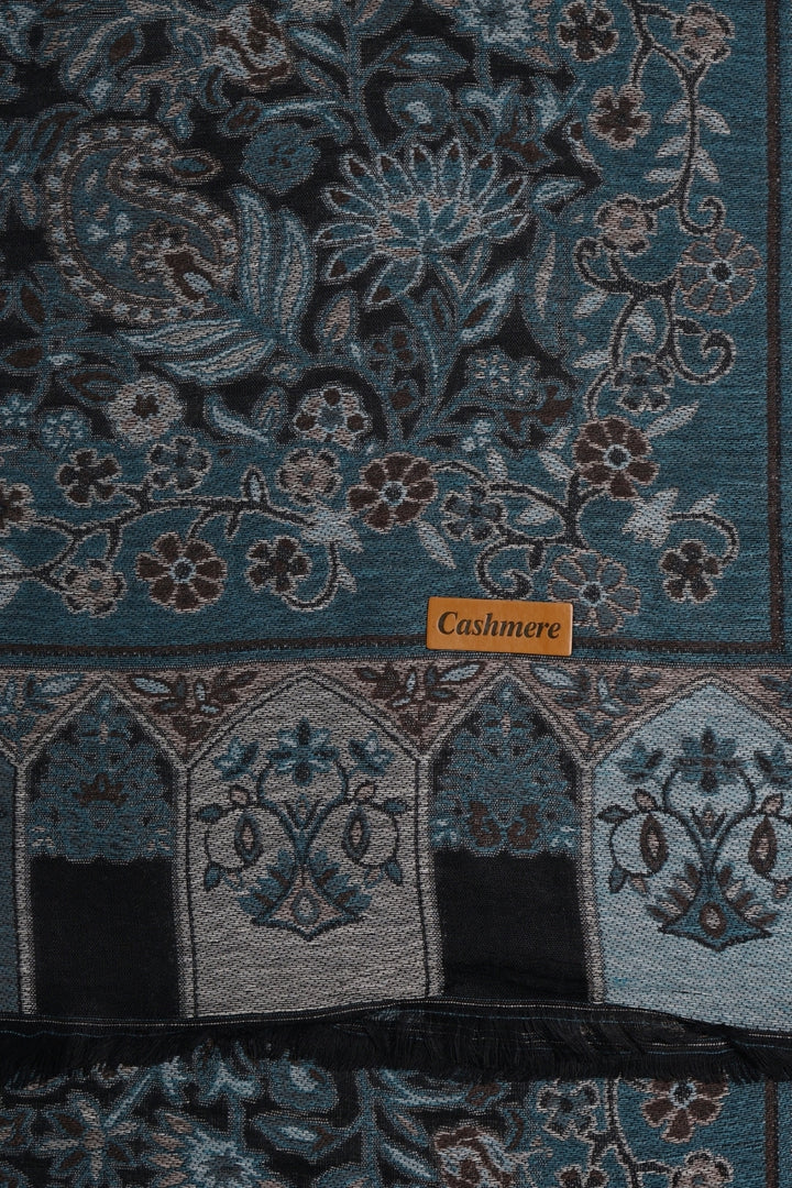 Printed Cashmere Lumia Hijab - Teal Moon
