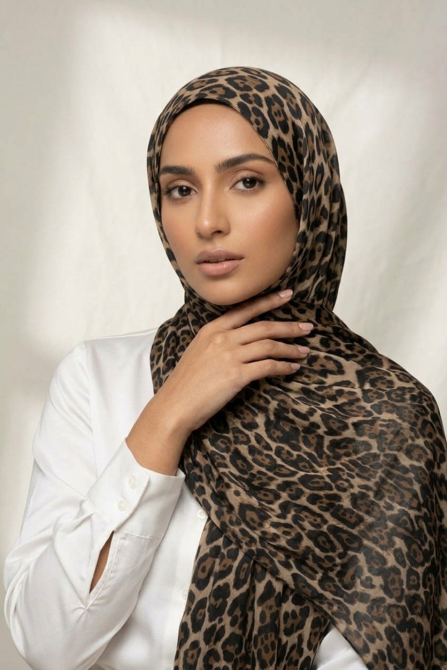 Safari Printed Lawn Hijab - Terracotta Mist