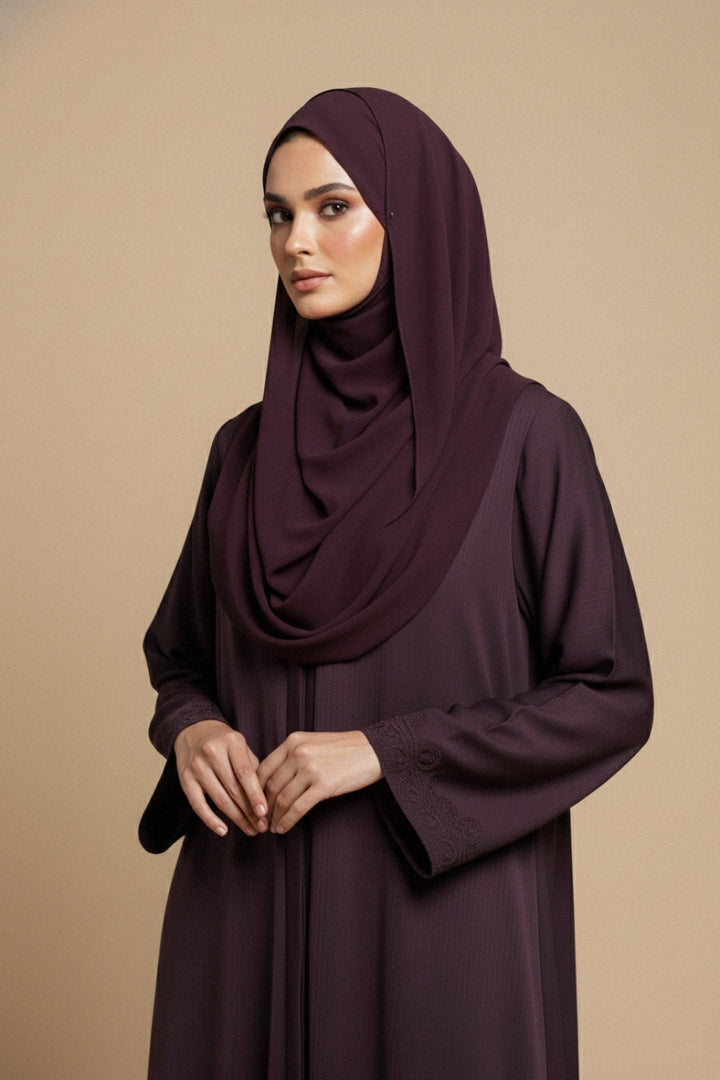 Textured Grape Abaya
