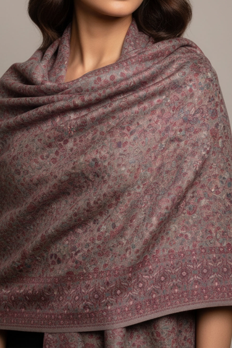 Printed Cashmere Memoir Hijab - Textured Tales