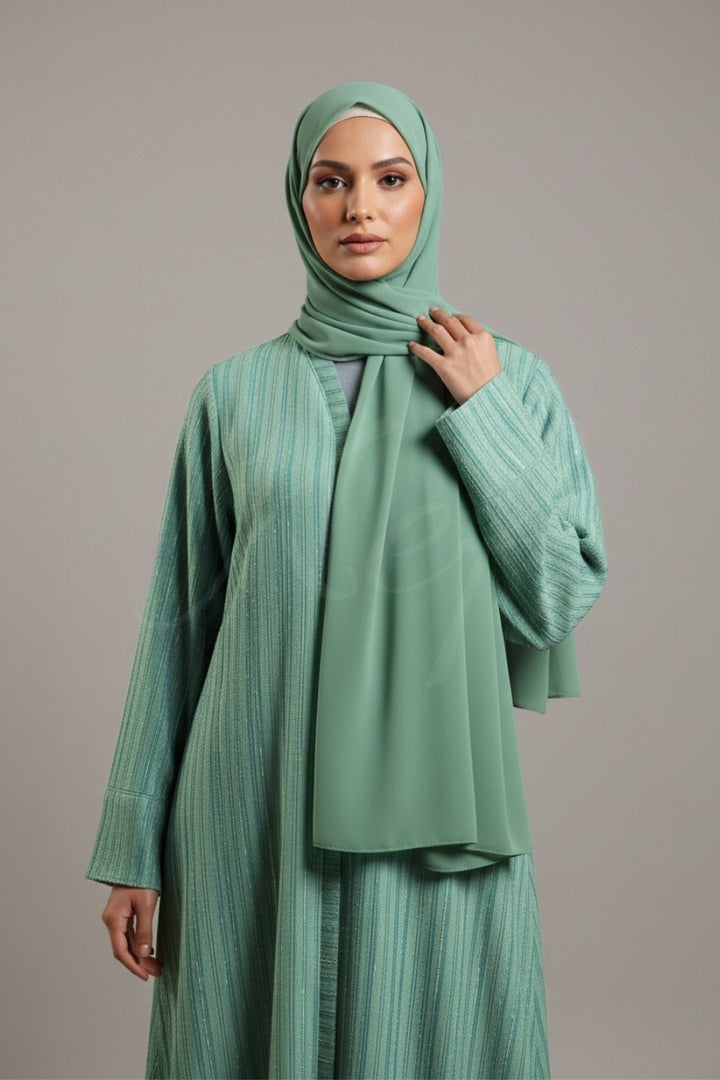Textured Sapphire Abaya