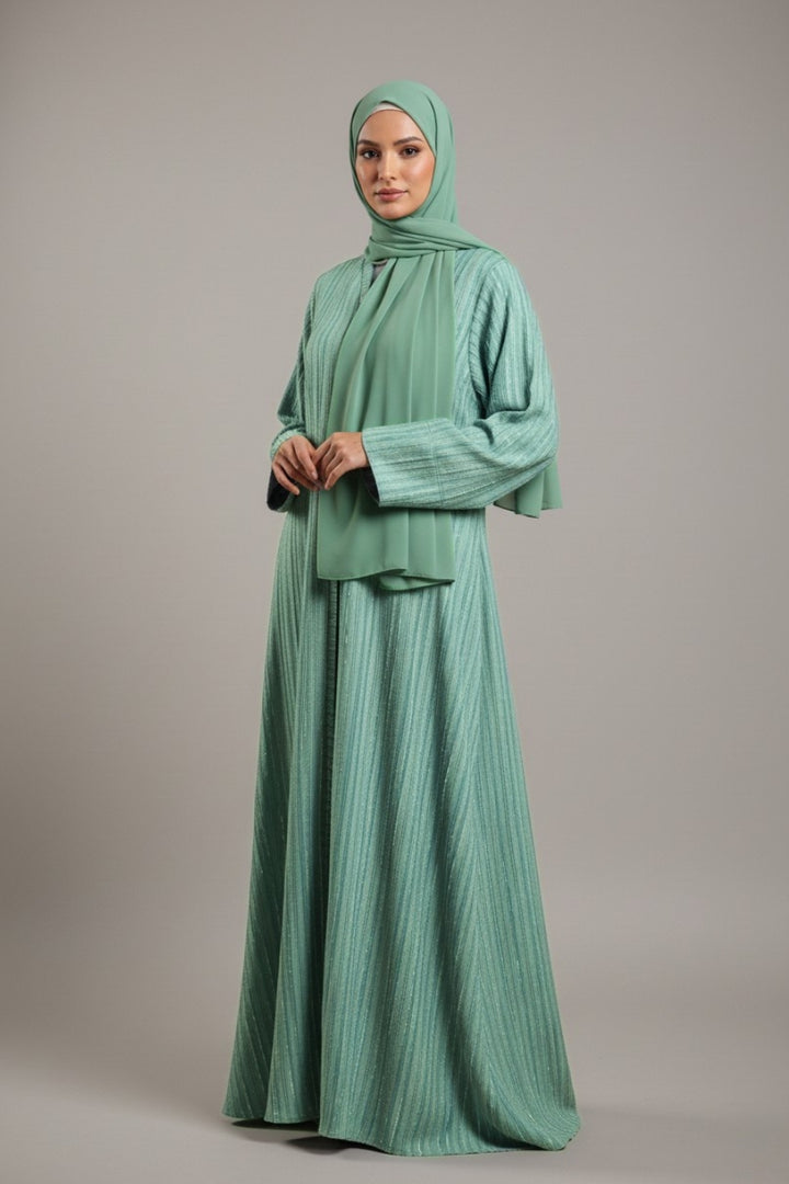 Textured Sapphire Abaya