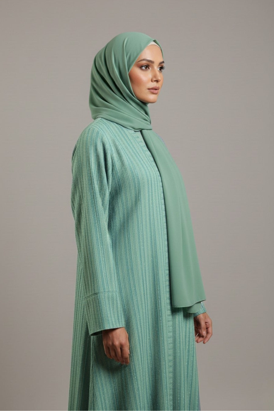 Textured Sapphire Abaya